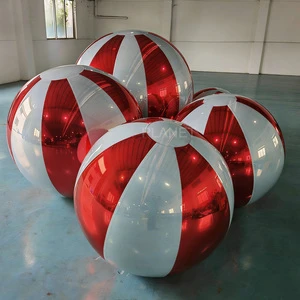 Event Decoration Shiny Reflective Mirror Balls Disco Sphere Balloon Inflatable Mirror Ball For Advertising