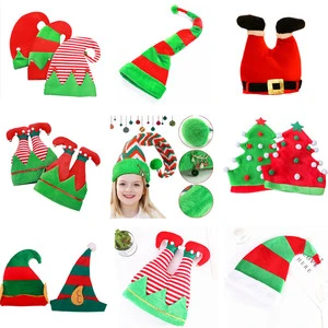 New Christmas Hat Creative Elf Hat Holiday Party Dress-up Clown Halloween Christmas Santa Hat