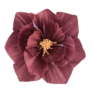 Colored Crepe Paper Flower Making Crinkled Craft Crepe Paper Roll Streamers Wrinkled Crepe Paper Wedding Decoration for Rose
