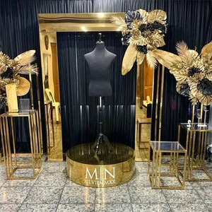 Hot Sale PVC Frame Arch Stand Wedding Hall Backdrop Decorations Event Stage Durable 160cm*200cm OUGE Brand Model 06