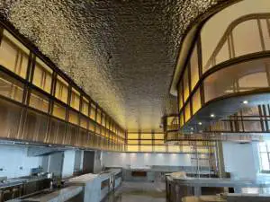 Coated Decor Suspended Metal Ceiling Tile Stainless Steel Ceiling Panel Modern Hotel Villa Apartment Outdoor Commercial Interior