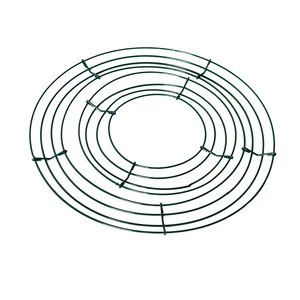 12-Inch Green Wire Wreath Frame Plain Christmas Door Wreaths for Party Holiday Decorations for Mother's Day New Year's