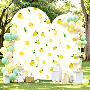 Custom Design Eco-Friendly Wedding & Ramadan Christmas Arch Cover Tension Fabric Backdrop Set