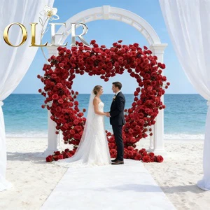 High Quality Metal Arch Gold Iron Wedding Arch Backdrop Flower Arch Stand for Party Event Wedding Decoration