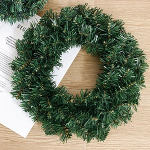 30cm 40cm 50cm 60cmChristmas Garlands Wreaths with Pine Cones and Bow LED Lights Decoration Christmas Wreath