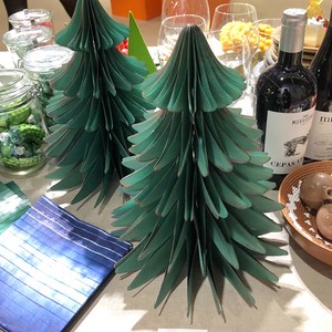 Golden Edge 120gsm Art Paper Christmas Tree Decorations For Party Table Use (Sizes 30CM/22CM/15CM)