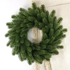 Pine Needle Fake Green Plant Decoration Arrangement Garland Door Hanging Christmas Artificial Wreath