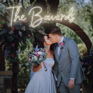 Acrylic Neon Welcome Sign | Customized Wedding Decoration for Bride & Groom