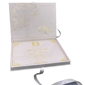 Velvet Box Acrylic Premium Wedding Favour Invitations Wed Invit Boxes Card Printing Bridal Bridesmaid Wedding Welcome Boxes