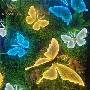 Wholesale Big Butterfly Dynamic Simulation LED Light Electric Rain-Proof Outdoor Landscape Lighting for Wedding Party