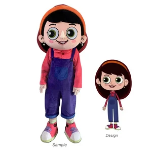 YUSHI OEM ODM Custom Durable 3D Character Mascot Costume Girls 180cm Adults Factory-Supply Cartoon Bubble Carving Technique Made