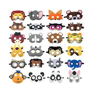 Felt Animal Mask With Elastic Bands for Kids Theme Party Cartoon Kids Party Masks