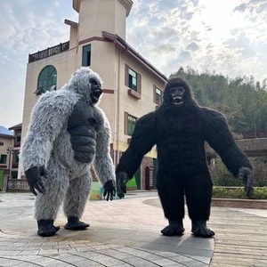 Xiaonuomi MOQ 1 PC 1.8/2.0/2.2m New Plush Gorilla Mascot Costume Customized King Kong Halloween Anime Carnival Parade Mascot