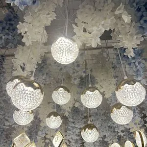 Wedding Stage Hotel Ceiling Ornaments Props 10heads Luminous Decorative Lights Technology Wholesale Wed Danc Floor Light