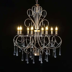 Wedding Decoration Items - European-style Golden Metal Ceiling Lighting - Wedding Chandelier - LED Lights