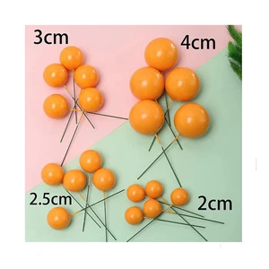 Full Colorful Confectionary Foam Balls for Cake Decorating 20pcs/bag Cake Topper Different Size