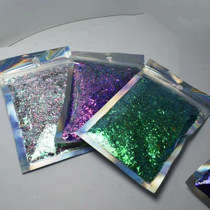 Party Decoration 1 oz Polyester Chameleon Sequins Mixed Chunky Color Shift Glitter for Festival Craft Resin