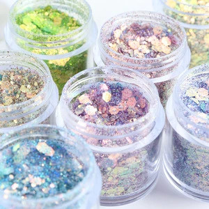 Nail Art Hot pink Chunky Festival Glitter 10ML for Face Hair Body