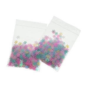 Wholesale CRECRA 10mm AB Blue Holographic Eco-friendly PET/PVC Snowflake Pattern Party Table Confetti DIY Craft Sequins