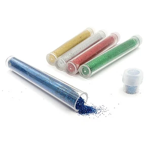 5pcs 3g 1/128 Inch Plant Fiber Plastic Free Assorted Colors Biodegradable Eco-friendly Non-toxic Hexagon Glitter Set