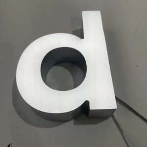 High-quality Custom LED/LCD Illuminated Acrylic Channel Letter Sign for Outdoor Commercial Brand Advertising Mall Buildings