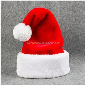 Christmas Hat Santa Claus Hat Christmas Gift Holiday Red Non Woven Soft Santa Hats Kids and Adult Christmas Party Decor