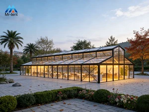 Modern Full Transparent Atrium Tent 500 People Wedding Party Hall Tent for Sale
