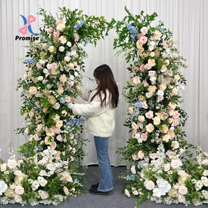 Wholesale Wooden Flower Arch Backdrop Wedding Arch Flower Art Wedding Arch with Flowers