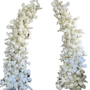 Wholesale White Artificial Silk Arch 4-6ft X 6-8ft DIY Durable Wedding & Bridal Events Backdrop Decor