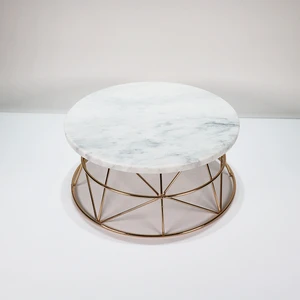 High Quality Solid Marble Art Deco Cupcake Server Round Pastry Platter Stand Multi-Functional for Hotels Buffet Displays China