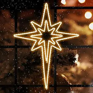 Outdoor Waterproof LED Star Lights IP65 Rating for Garden Patio Tree Holiday Wedding Party Event Decoration