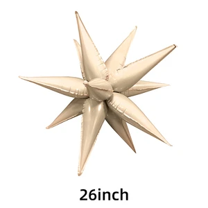 26-inch Disposable Eco-Friendly Single Explosive Star Balloon Teardrop-shaped Birthday Party Arch Decoration Party Setting Props