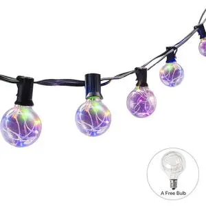 Different Color 25FT 50FT 100FT G40 LED String Lights for Outdoor Wedding Party Patio Use
