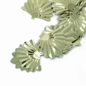 Paillette Glitter Bulk Fan Leaf Special Shaped Multi-colored Glitter Decorative Sequins for Holiday Party Dresses