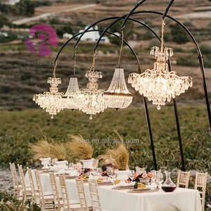 Events Party Stage Backdrop Ceiling Crystal Light Chandelier Wedding Decoration Chandelier for Wedding