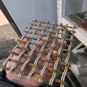 Steel Wire Mesh Diamond Corridor Ceiling Hanging Decorative Mesh For Curtain Walls Or Aluminum Mesh Decoration
