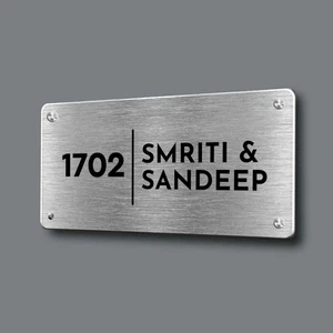 Custom Outdoor Metal Road Traffic Sign Plate Numbers House Number Sublimation Sheet Metal Fabrication Blank Metal Sign