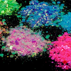 Bulk Hexagon PET Chunky Glitter for Snowglobes