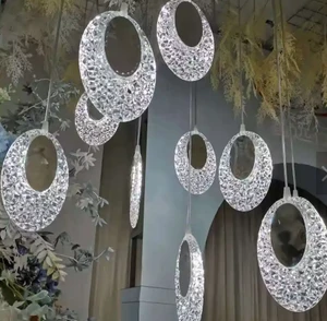 Wedding Light AC LED Luminous Acrylic Peacock Chandelier Ceiling Light IP55 Rated ROMANTIC Style for Party Celebration Events