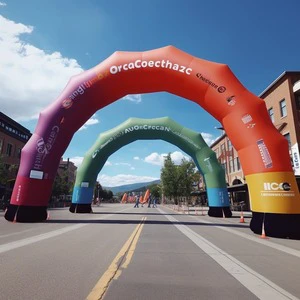 420D Oxford Fabric Custom Printing Outdoor Advertising Arch Gate Inflatable Arches for Events Races