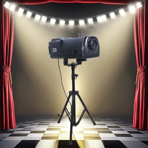Professional 230W DJ Disco Wedding Theater Concert Stage Manual LED Follow Spot Light