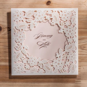New Arrivals Custom Color Paper Blank Birthday Marriage Invitation Wedding Card Invitations Luxury