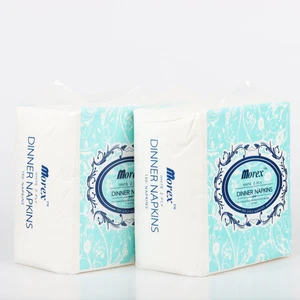 White Cocktail Napkins Disposable Paper Napkins 3-ply Serviette De Table For Weddings Birthday