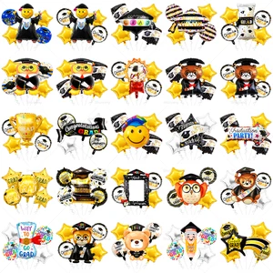 5 Pcs Children Graduation Celebration Theme Party Balloons Supplier Inflatable Foil Balloon Set for Kid Parties Decoration