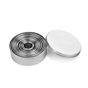 Extra Large Metal Mousse Rings for Square Cake Decorating with Different Designs and Professional Stainless Steel Tool Sets