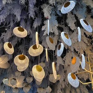 Outdoor Weddings Decoration Modern Hanging Lamps Led Round Ceiling Pendant Lights