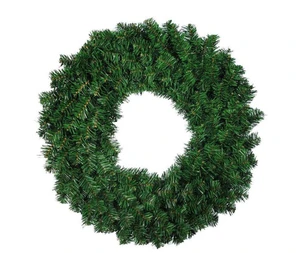 Green Artificial Pine Wreath Garland for Front Door Window Fireplace Christmas Decoration