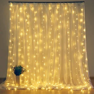 3x1m 3x2m 3x3m 6x3m Garden Curtain Light Warm White Holiday Lights for Wedding Decoration Cold White Indoor Fairy Led Lights
