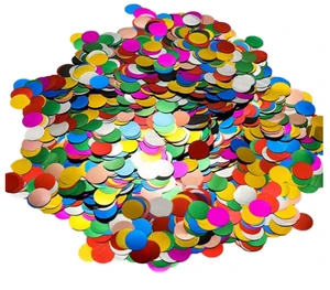 10g 1.5cm Eco Friendly Disposable Modern Colorful Confetti Tissue Paper Foil Paper Wedding Balloon Confetti