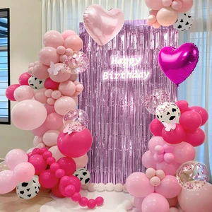 Latex & Foil Balloons Arch Kit Party Backdrop Decoration Easy Setup Reusable for Wedding Birthday Party Event Decoration Supply